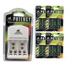 2 Carregador + 8 Pilhas Aa 4800mah + 8 Pilhas 2800mah Foto mini 1