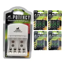 2 Carregador + 8 Pilhas Aa 4800mah + 8 Pilhas 2800mah Foto mini 2