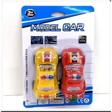 2 Carros Mini Carrinho Policia A Fricção Cor Varias Foto mini 2