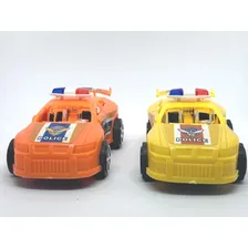2 Carros Mini Carrinho Policia A Fricção Cor Varias Foto mini 4
