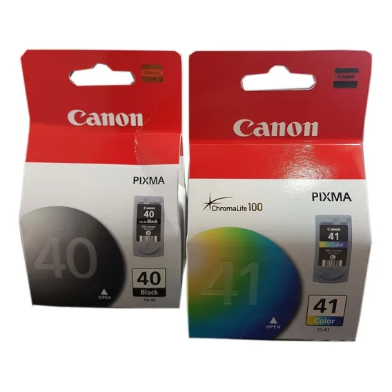 2 Cartucho Pg40 Cl41 Para Canon Ip1200 Ip1800 Mp160 P450 Foto 1
