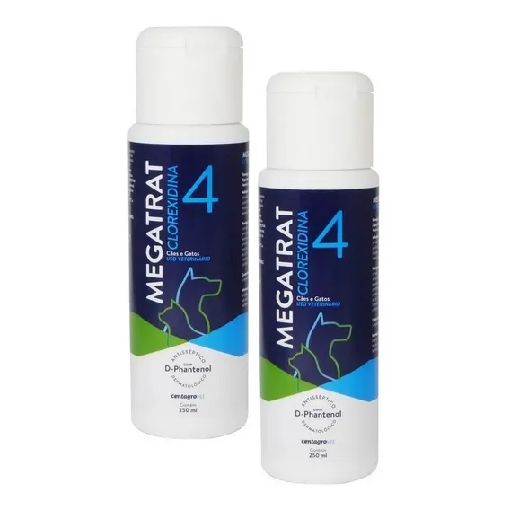 2 Centagro Shampoo Megatrat Clorexidina 4% 250ml Foto 1