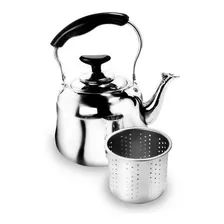 2 Chaleiras Em Aço Inox 1 Litro Com Infusor E Apito Ke Home Foto mini 1
