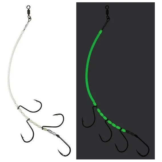 2 Chicotes Com Anzol Glow Para Pesca De Espada NÂș 12 Cofita Foto 1