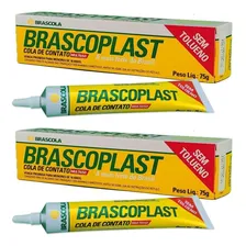 2 Cola Contato Brascoplast St 75g Cola De Sapateiro Brascola Foto mini  2