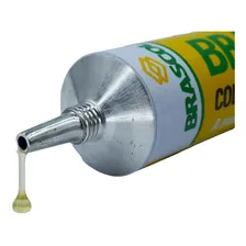 2 Cola Contato Brascoplast St 75g Cola De Sapateiro Brascola Foto mini 4