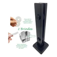 2 Coluna Torre Inox 1 Metro Preto Guarda Corpo De Segurança Foto mini 4
