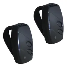 2 Controles Hcs Rs Preto Para Motor Rossi 433mhz C/ Suporte Foto mini 1