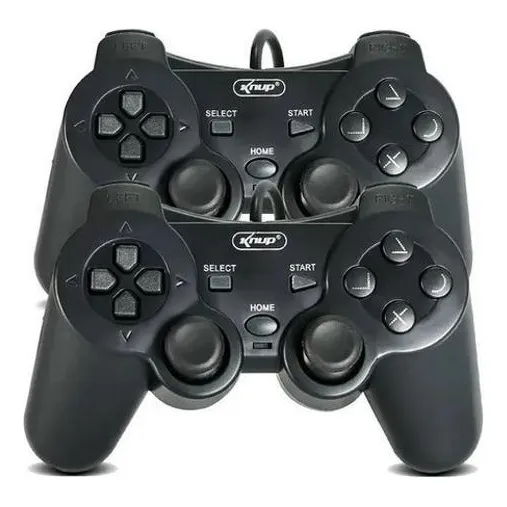 2 Controles Para Playstation 2 Com Fio Joystick Foto 1