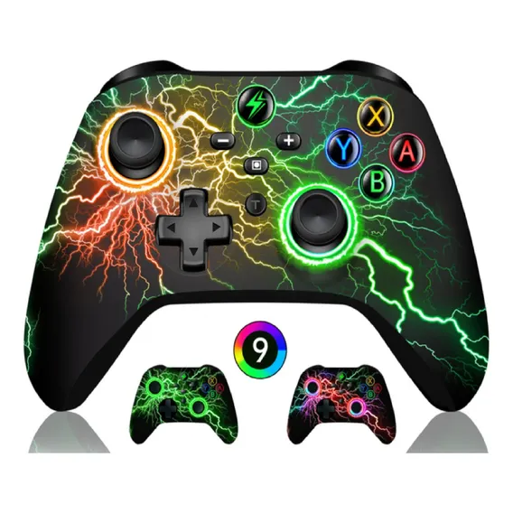 2 Controles Sem Fio Pc Game Nintendo Switch Android Ios Cor Preto Foto 1