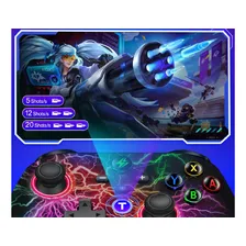 2 Controles Sem Fio Pc Game Nintendo Switch Android Ios Cor Preto Foto mini 4
