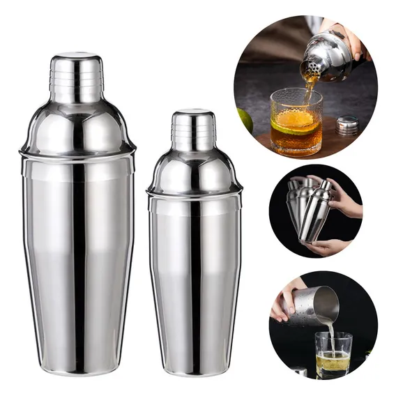 2 Coqueteleira Inox 750ml E 500ml Barman Bartender Tampa Foto 1