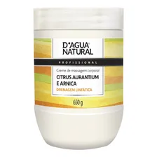 2 Creme Massagem Citrus Aurantium Arnica 650g Dagua Natural Foto mini 4
