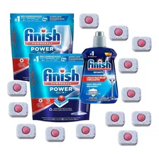 2 Detergentes Finish Tabs Para Máquina Lava Louça +1 Secante Foto  mini 1