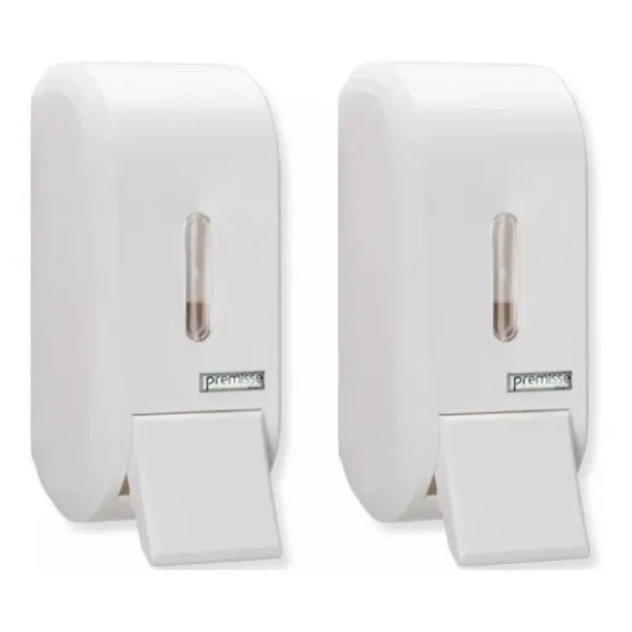 2 Dispenser Álcool Em Gel Sabonete Premisse Urban Compacta Cor Branco Foto 1