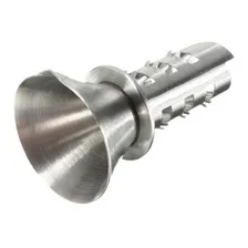 2 Espremedores Extrator Tubular Em Inox Suco Limão Laranja Cor Aço inox Foto mini 2