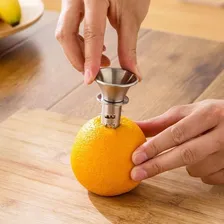 2 Espremedores Extrator Tubular Em Inox Suco Limão Laranja Cor Aço inox Foto mini 3
