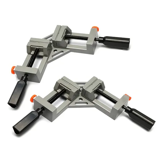 2 Esquadro Grampo Sargento Marceneiro Forte 65mm Titanium Foto 1