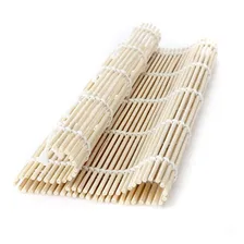 2 Esteiras Sudare Bambu Enrolar Sushi Mat Oriental 23x24 Cm Foto mini 4