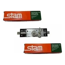 2 Fechadura P/ Porta Enrolar 1201 Tetra Stam - Mesmo Segredo Cor Preto Foto mini  2
