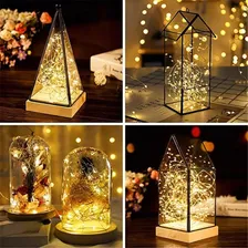 2 Fio Fada Pisca Pisca 3m 30 Leds Luz Natal Decoração Festas Cor das luzes Branco Quente 2 PILHAS Foto mini 4