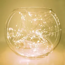 2 Fio Fada Pisca Pisca 3m 30 Leds Luz Natal Decoração Festas Cor das luzes Branco Quente 2 PILHAS Foto mini  2