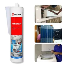 2 Fixa Espelho Cola Vidro Plástico Tampa Máquina Lavar Wurth Foto mini  2