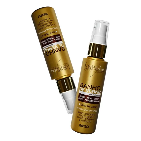 2 Forever Liss Óleo De Coco Banho De Verniz 60ml Foto 1