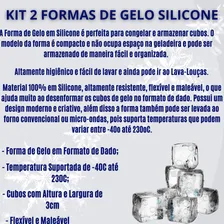 2 Formas De Gelo Cubos Flexível Fundo Silicone Cores Forma Gelo Silicone Forma Gelo Cubos Steelglass Foto mini 4