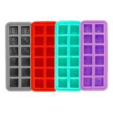 2 Formas De Gelo Cubos Flexível Fundo Silicone Cores Forma Gelo Silicone Forma Gelo Cubos Steelglass Foto mini 1