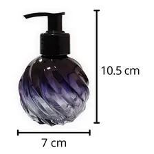 2 Frasco Vidro Porta Sabonete Liquido 120ml Azul Foto mini 4