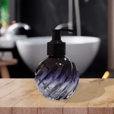 2 Frasco Vidro Porta Sabonete Liquido 120ml Azul Foto mini 2