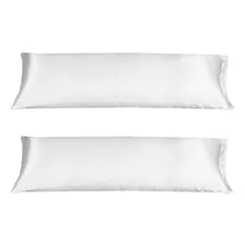 2 Fronha Capa Travesseiro Corpo Xuxão Cetim 1,30x0,40 Cor Branco Foto  mini 1