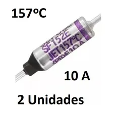 2 FusÃvel Térmico 157 Graus 10a 250v P/ Eletrodoméstico Foto mini 4
