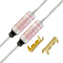 2 Fusível Térmico Cafeteira 216c 10a 250v + 4 Terminais Luva Foto  mini 1
