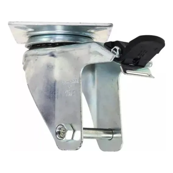 2 Garfo Girat贸rio Com Freio Para Roda 614 P Rodizio Schioppa Rodas Cinza Foto 1