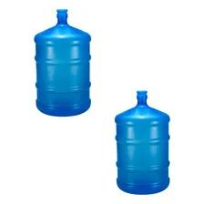 2 Garrafão Vasilhame 20 Litros Virgem Pp Água Pótavel Azul Foto mini 2
