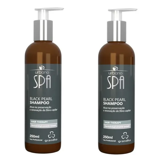 2 Grandha Shampoo Black Pearl Urbano Spa Black Hair Therapy Foto 1