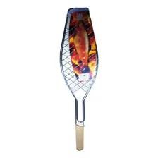 2 Grelhas Duplas Para Peixes Churrasqueira Grill Aço Inox Foto mini 2