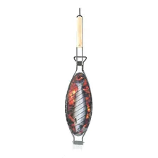 2 Grelhas Duplas Para Peixes Churrasqueira Grill Aço Inox Foto mini 4