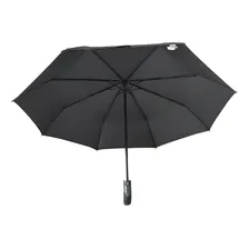 2 Guarda Chuva Fazzoletti Automático Cabo Curvo Preto Grande Foto mini  3