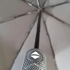 2 Guarda Chuva Fazzoletti Automático Cabo Curvo Preto Grande Foto mini  2