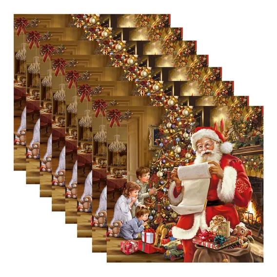2 Guardanapos Para Decoupage Ambiente Natal Véspera De Natal Foto 1