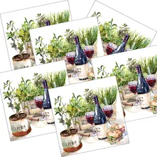 2 Guardanapos Para Decoupage Ambiente Vinho E Ervas Foto mini  2