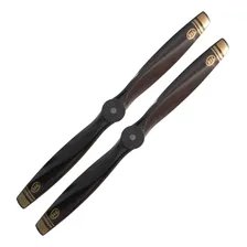 2 Hélices 11/7 Nylon Glow P/ Aeromodelo C/ Motor .50 A .61 Cor Preto Foto  mini 1