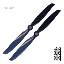 2 Hélices Mhs 6/4 Aeromodelo Elétrico Motor 2200kv Asa Zagi Cor Preto MHS Fly Foto mini 1