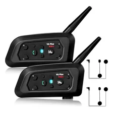 2 Intercomunicador V6 Pro 1200 Capacete Moto Bluetooth Foto mini 1