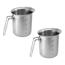 2 Jarras Graduada Medidor Aço Inox 1 Litro Foto mini 2