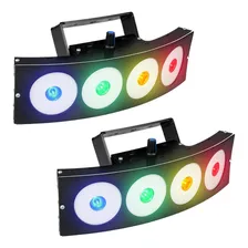 2 Jogo De Luz Deltrônica 4 Canhões Led E Sequencial Rítimico 110v/220v Foto mini 1