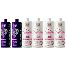 2 Kit Definitiva Salone Hair + Argan Restore 0 % Formol Foto mini 1